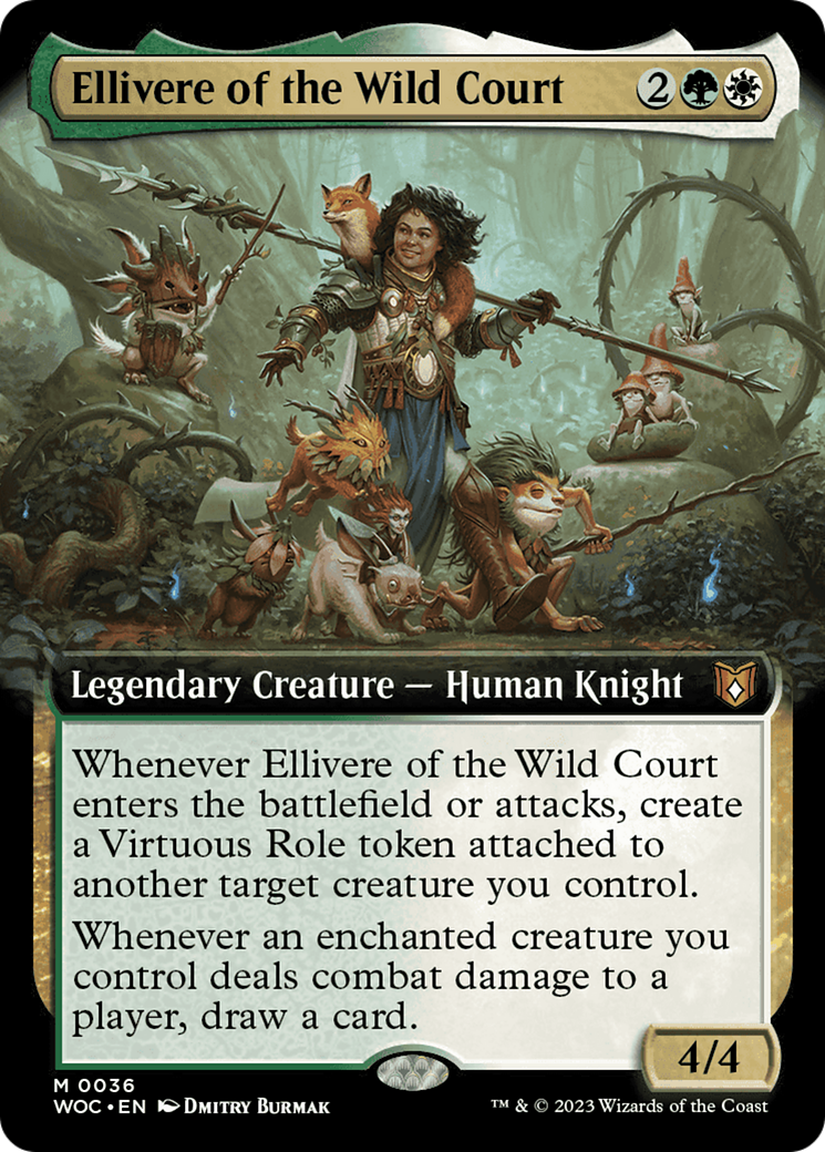 Ellivere of the Wild Court (Extended Art) [Wilds of Eldraine Commander] | Magic Magpie