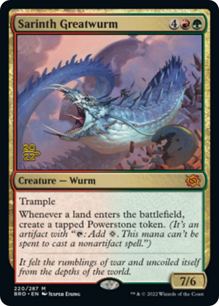 Sarinth Greatwurm [The Brothers' War: Prerelease Promos] | Magic Magpie