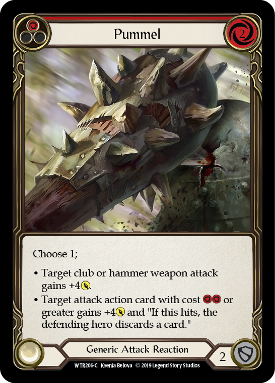 Pummel (Red) [WTR206-C] Alpha Print Rainbow Foil | Magic Magpie