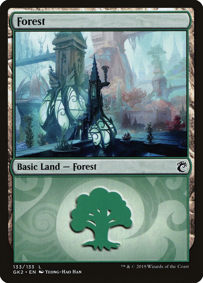 Forest (133) [Ravnica Allegiance Guild Kit] | Magic Magpie
