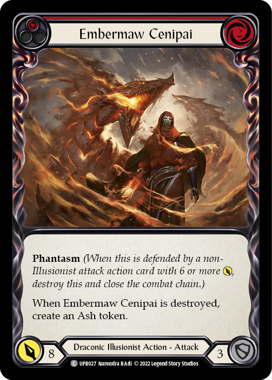 Embermaw Cenipai (Red) [UPR027] (Uprising)  Rainbow Foil | Magic Magpie