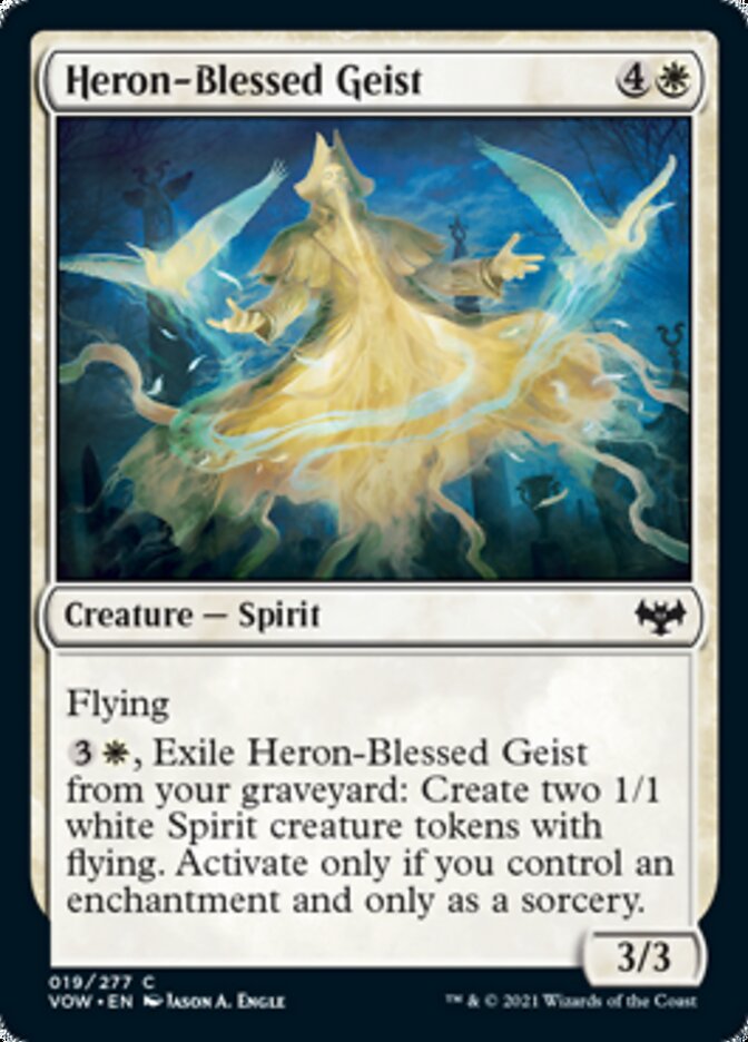 Heron-Blessed Geist [Innistrad: Crimson Vow] | Magic Magpie