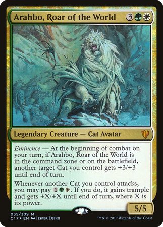 Arahbo, Roar of the World [Commander 2017] | Magic Magpie