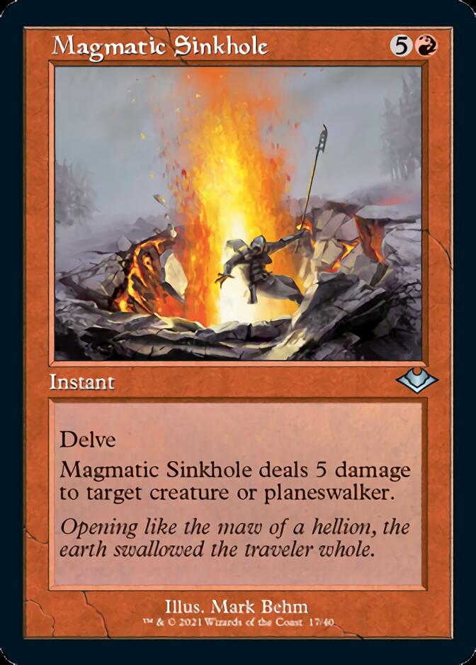 Magmatic Sinkhole (Retro Foil Etched) [Modern Horizons 2] | Magic Magpie