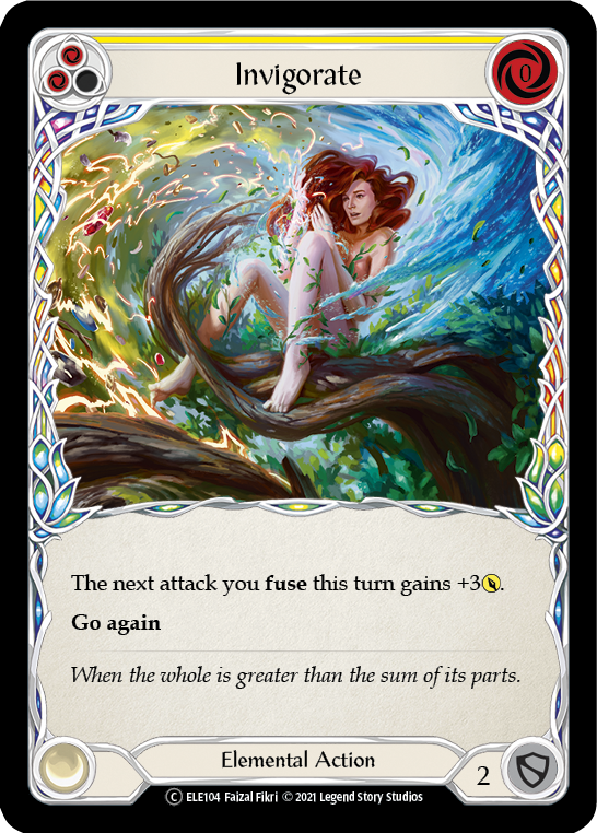 Invigorate (Yellow) [U-ELE104] Unlimited Rainbow Foil | Magic Magpie