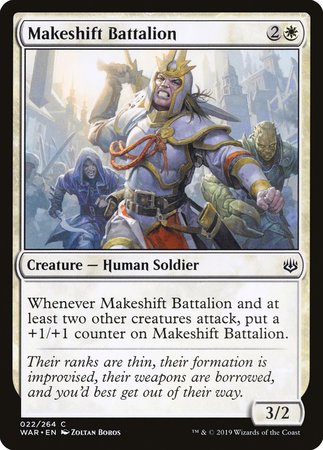 Makeshift Battalion [War of the Spark] | Magic Magpie