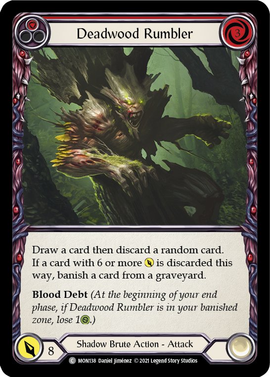 Deadwood Rumbler (Red) [MON138] 1st Edition Normal | Magic Magpie
