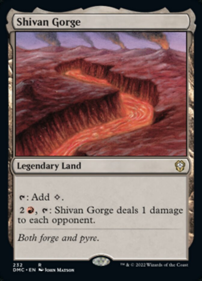 Shivan Gorge [Dominaria United Commander] | Magic Magpie