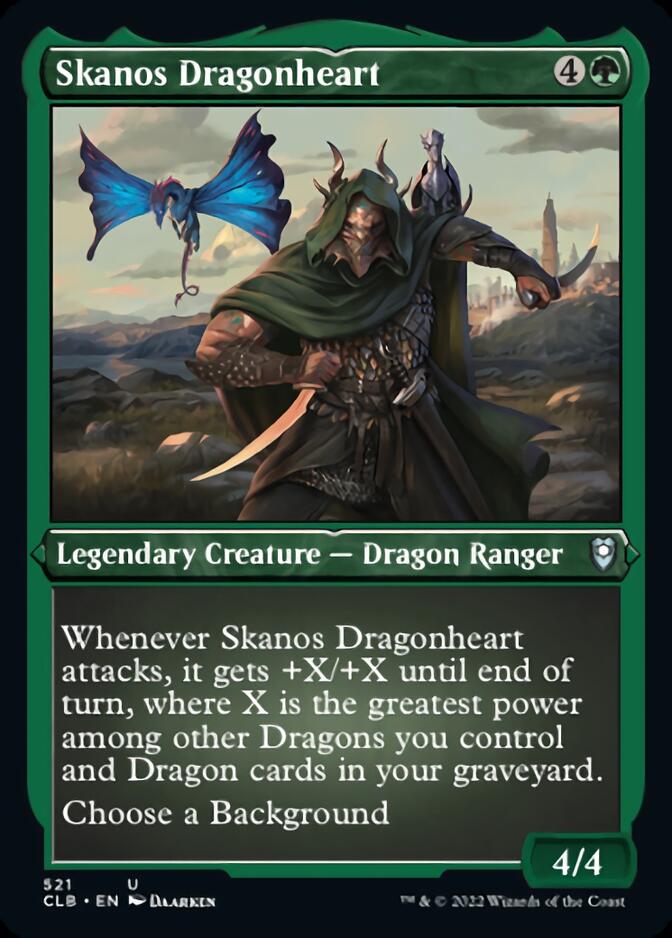 Skanos Dragonheart (Foil Etched) [Commander Legends: Battle for Baldur's Gate] | Magic Magpie