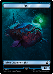 Fish // Beast Double-Sided Token [Doctor Who Tokens] | Magic Magpie