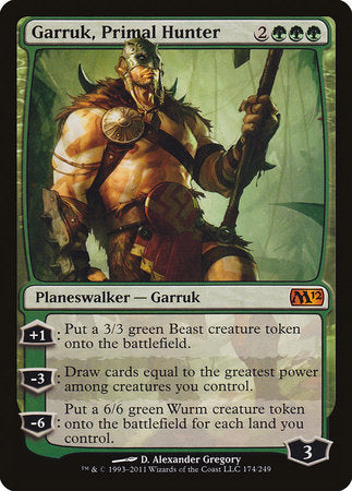 Garruk, Primal Hunter [Magic 2012] | Magic Magpie