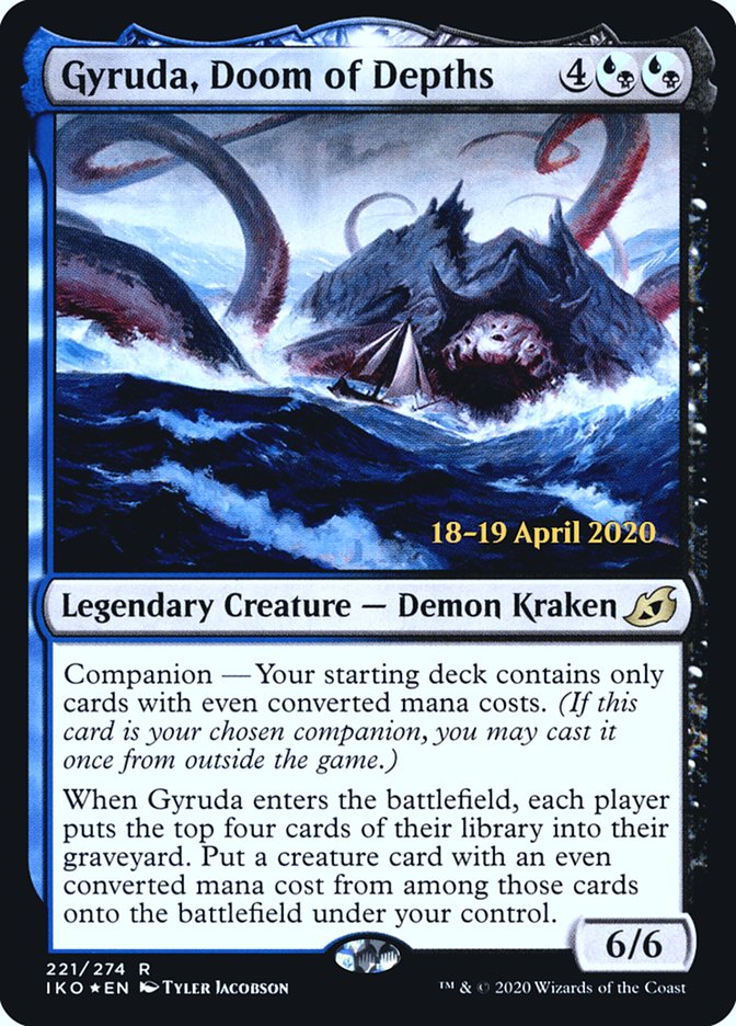Gyruda, Doom of Depths  [Ikoria: Lair of Behemoths Prerelease Promos] | Magic Magpie