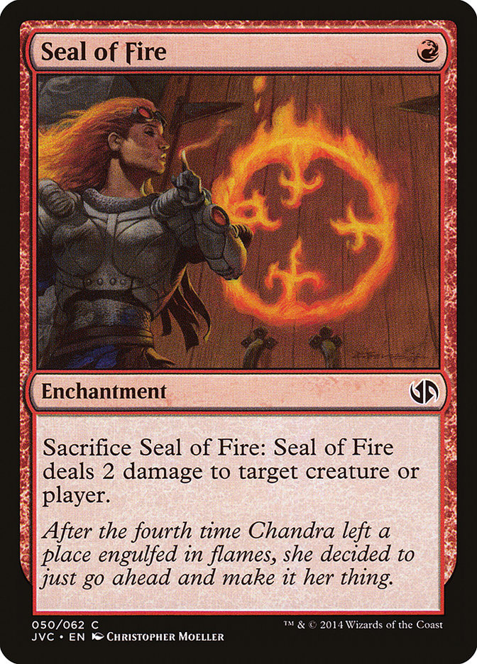 Seal of Fire [Duel Decks Anthology] | Magic Magpie