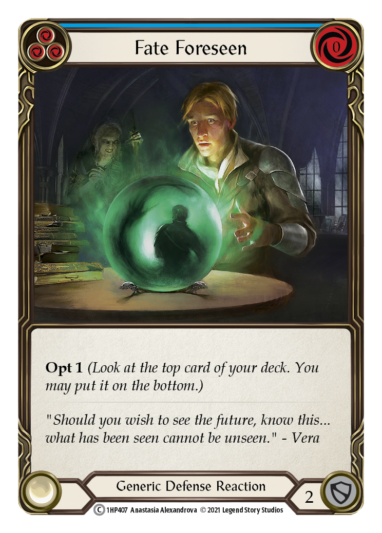 Fate Foreseen (Blue) [1HP407] | Magic Magpie