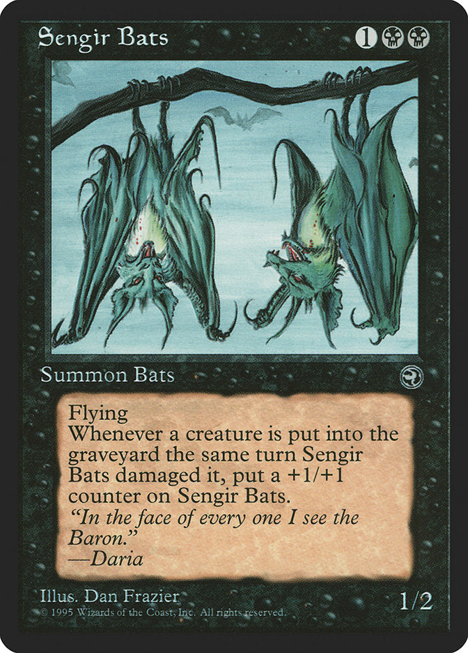Sengir Bats (Daria Flavor Text) [Homelands] | Magic Magpie