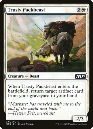 Trusty Packbeast [Core Set 2019] | Magic Magpie