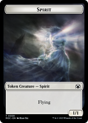 Spirit (9) // Spirit (13) Double-Sided Token [March of the Machine Commander Tokens] | Magic Magpie