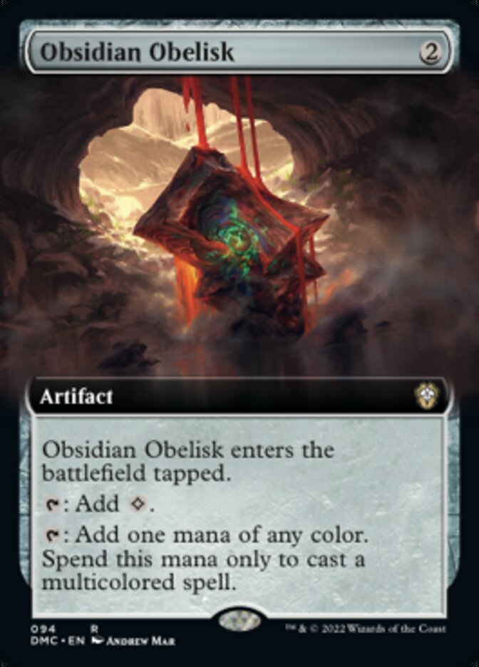 Obsidian Obelisk (Extended Art) [Dominaria United Commander] | Magic Magpie