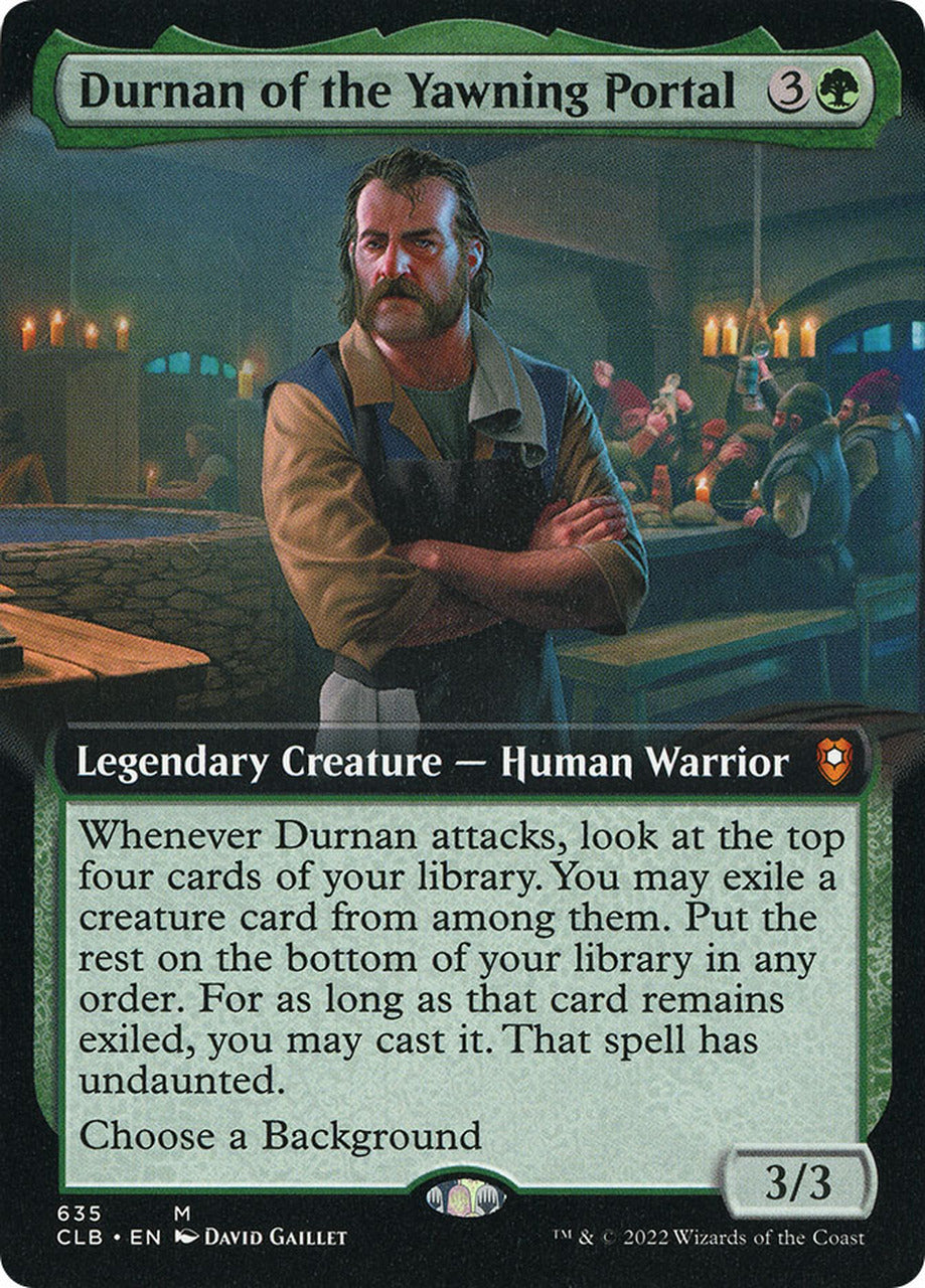 Durnan of the Yawning Portal (Extended Art) [Commander Legends: Battle for Baldur's Gate] | Magic Magpie