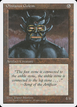 Obsianus Golem [Fourth Edition] | Magic Magpie