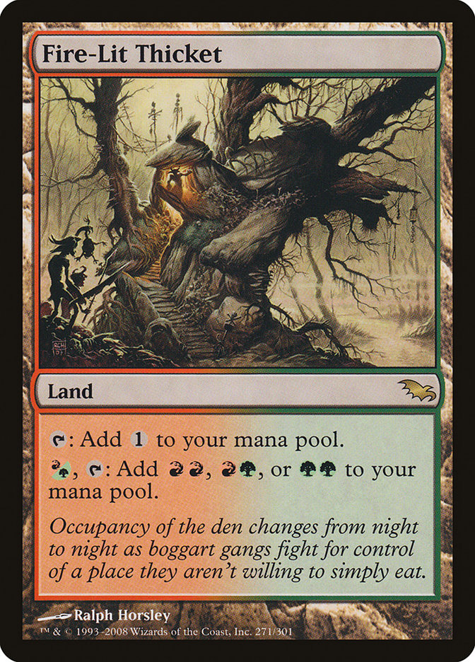 Fire-Lit Thicket [Shadowmoor] | Magic Magpie