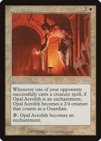 Opal Acrolith [Urza's Saga] | Magic Magpie