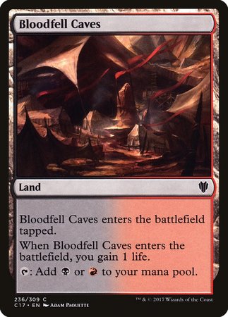 Bloodfell Caves [Commander 2017] | Magic Magpie