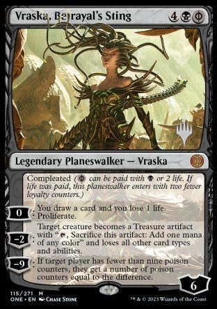 Vraska, Betrayal's Sting (Promo Pack) [Phyrexia: All Will Be One Promos] | Magic Magpie