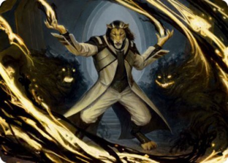 Leonin Lightscribe Art Card [Strixhaven: School of Mages Art Series] | Magic Magpie