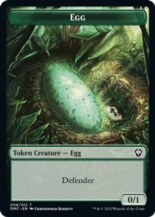 Snake // Egg Double-sided Token [Dominaria United Commander Tokens] | Magic Magpie