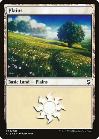 Plains (293) [Commander 2018] | Magic Magpie