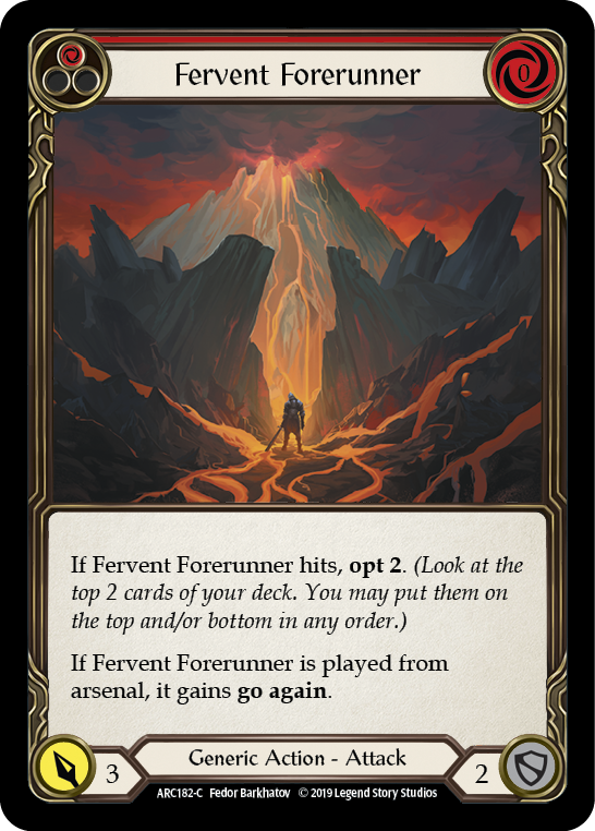 Fervent Forerunner (Red) [ARC182-C] 1st Edition Normal | Magic Magpie
