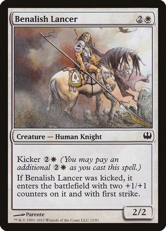 Benalish Lancer [Duel Decks: Knights vs. Dragons] | Magic Magpie