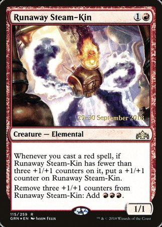 Runaway Steam-Kin [Guilds of Ravnica Promos] | Magic Magpie