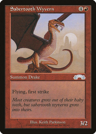 Sabertooth Wyvern [Exodus] | Magic Magpie