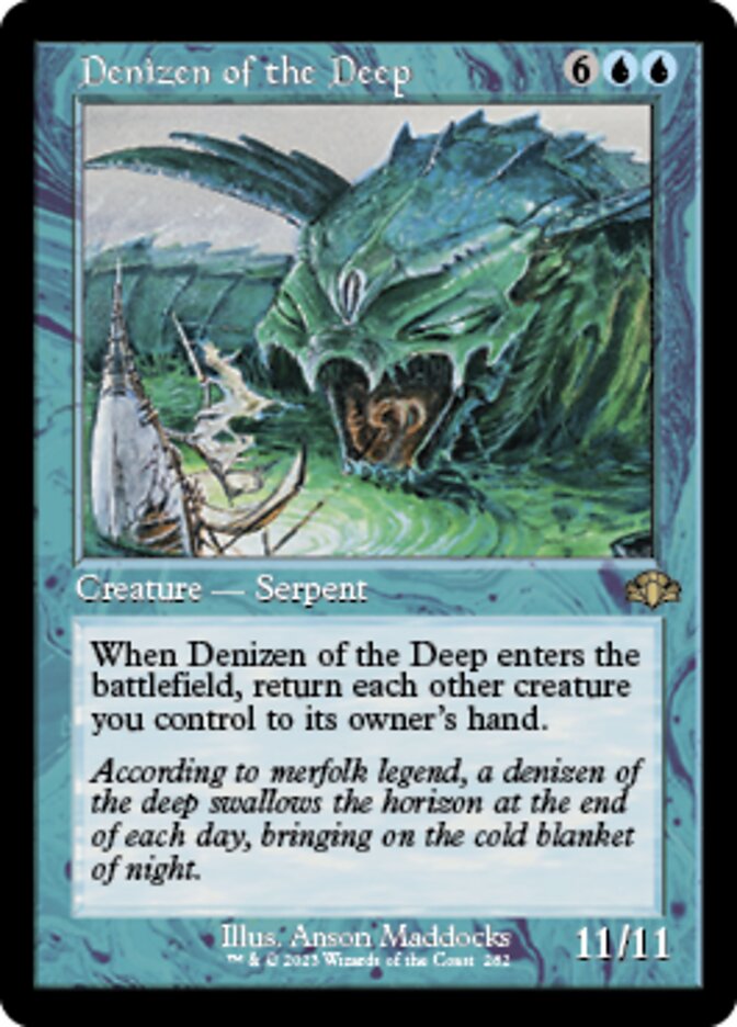 Denizen of the Deep (Retro) [Dominaria Remastered] | Magic Magpie