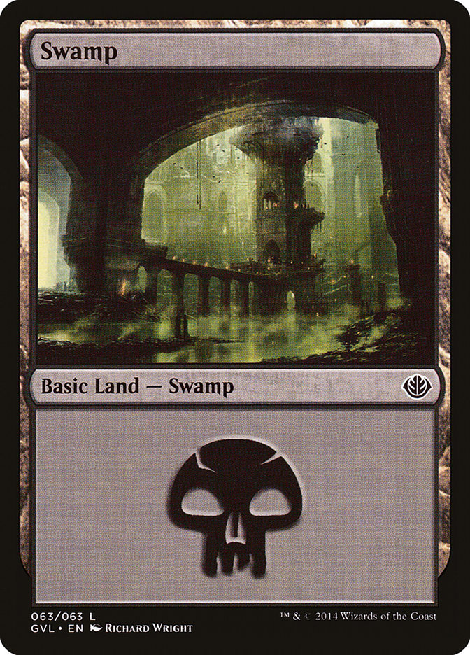 Swamp (63) (Garruk vs. Liliana) [Duel Decks Anthology] | Magic Magpie