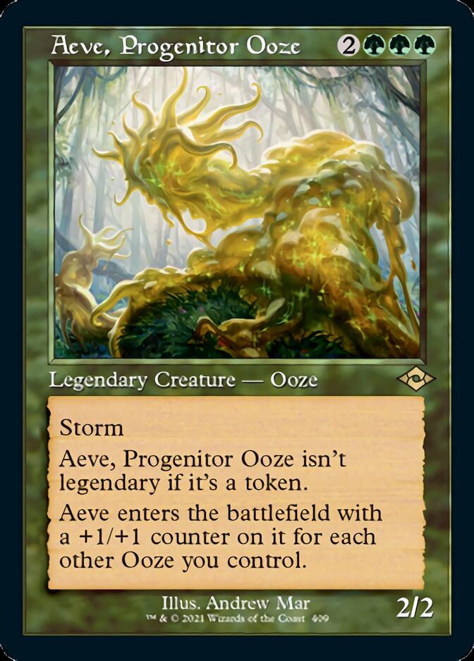 Aeve, Progenitor Ooze (Retro Foil Etched) [Modern Horizons 2] | Magic Magpie