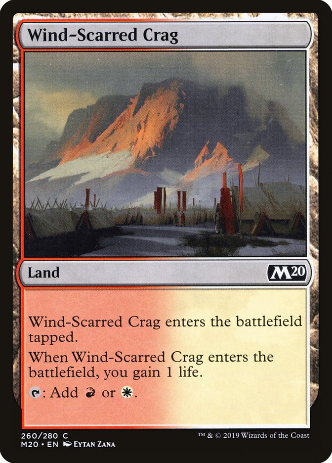Wind-Scarred Crag [Core Set 2020] | Magic Magpie