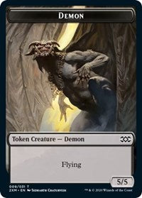 Demon // Elemental Double-sided Token [Double Masters Tokens] | Magic Magpie