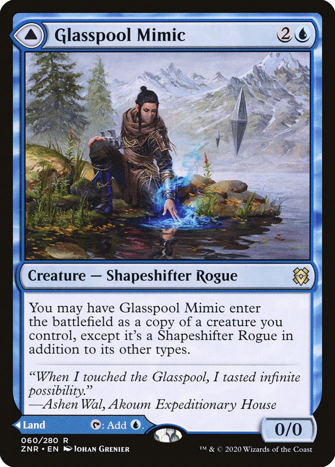 Glasspool Mimic // Glasspool Shore [Zendikar Rising] | Magic Magpie