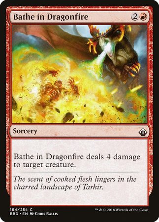 Bathe in Dragonfire [Battlebond] | Magic Magpie