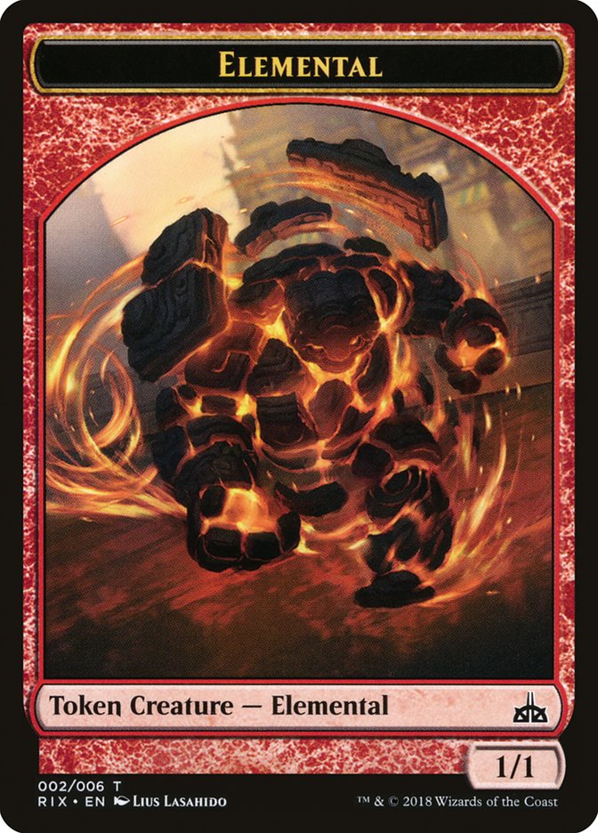 Elemental (002/006) [Rivals of Ixalan Tokens] | Magic Magpie