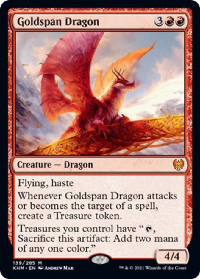 Goldspan Dragon [Kaldheim] | Magic Magpie