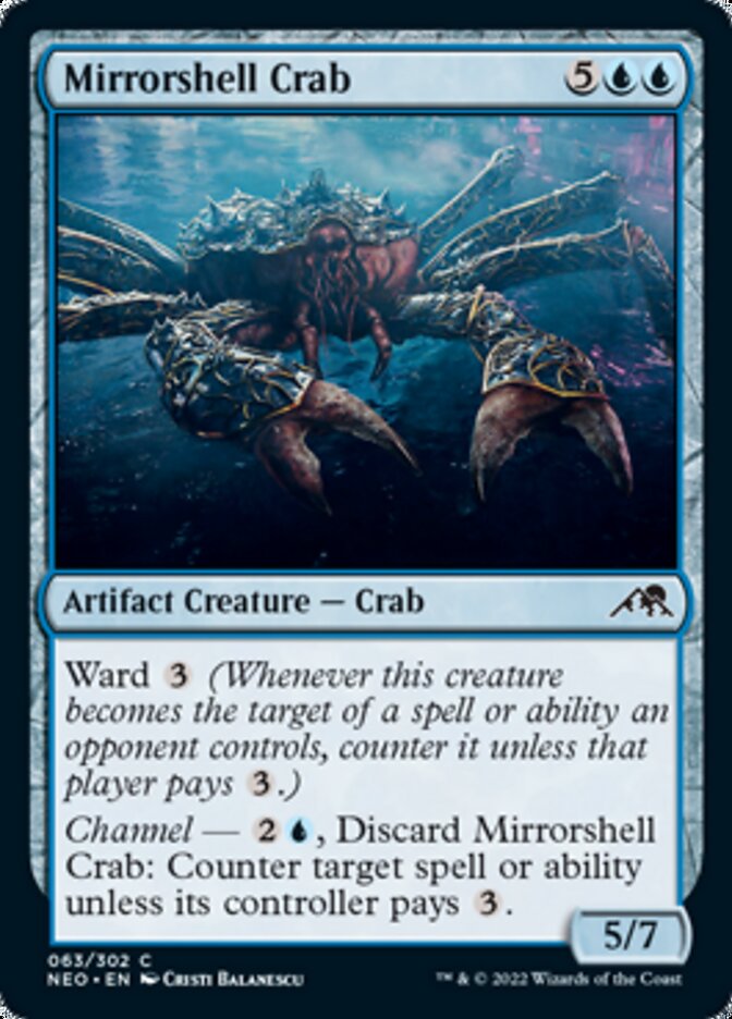 Mirrorshell Crab [Kamigawa: Neon Dynasty] | Magic Magpie
