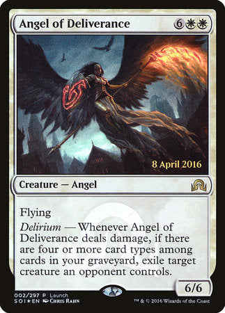 Angel of Deliverance [Shadows over Innistrad Promos] | Magic Magpie