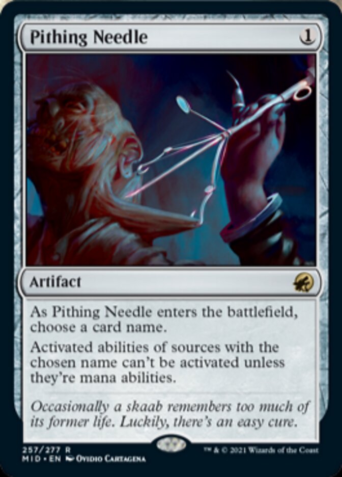 Pithing Needle [Innistrad: Midnight Hunt] | Magic Magpie