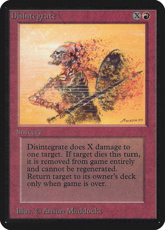 Disintegrate [Limited Edition Alpha] | Magic Magpie