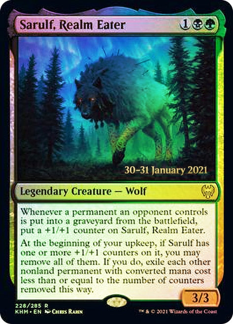 Sarulf, Realm Eater  [Kaldheim Prerelease Promos] | Magic Magpie