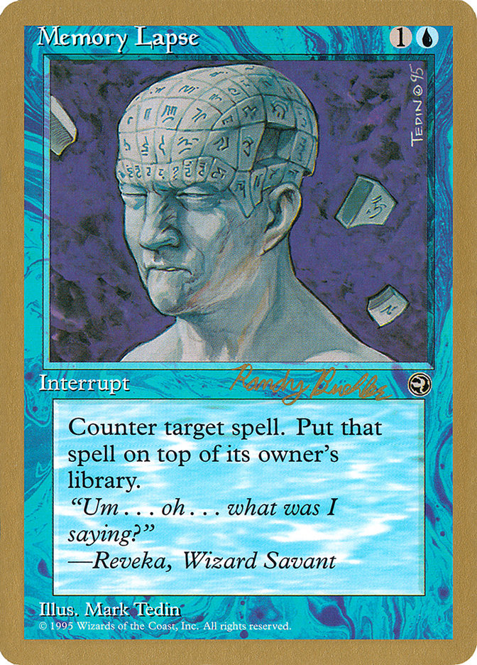 Memory Lapse (Randy Buehler) [World Championship Decks 1998] | Magic Magpie